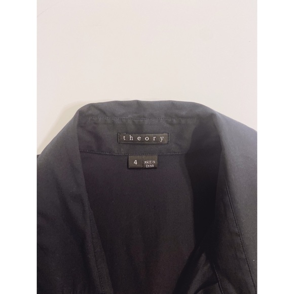Theory Cotton Button Down Shirt Dress - Picture 5 of 5